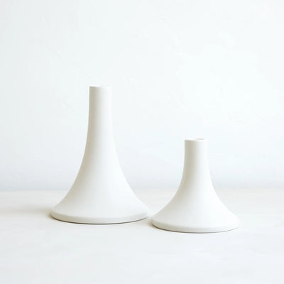 product image for ceramic grand taper holder matte white 1 10
