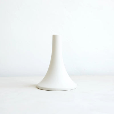 product image for ceramic grand taper holder matte white 2 1