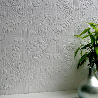 product image of Charles Paintable Supaglypta Wallpaper design by Brewster Home Fashions 57