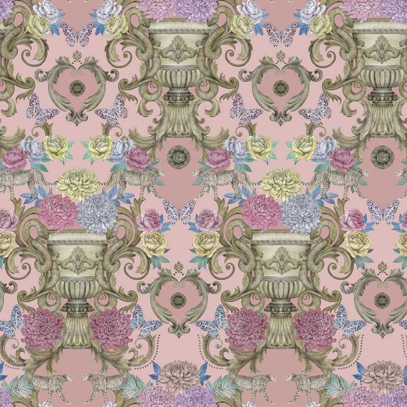 media image for Chateau Wallpaper in Pink from the Daydreams Collection by Matthew Williamson for Osborne & Little 214