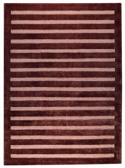 product image for Chicago Collection Wool and Viscose Area Rug in Brown design by Mat the Basics 82