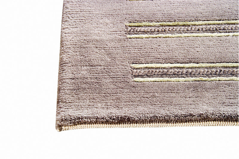 media image for Chicago Collection Wool and Viscose Area Rug in Grey design by Mat the Basics 276