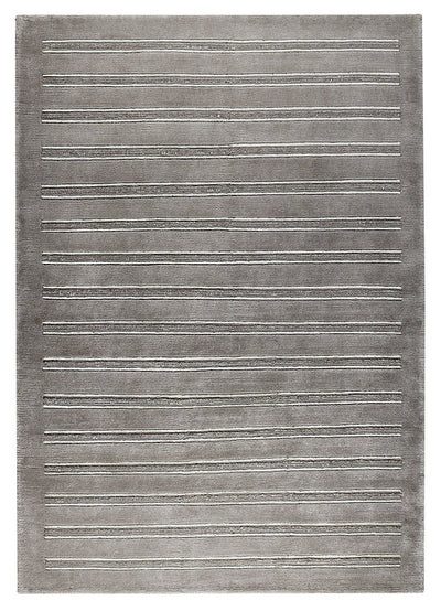 product image for Chicago Collection Wool and Viscose Area Rug in Grey design by Mat the Basics 22