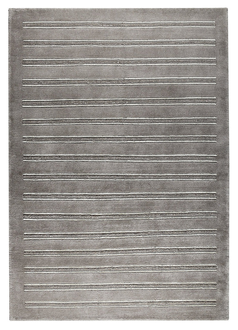 media image for Chicago Collection Wool and Viscose Area Rug in Grey design by Mat the Basics 237