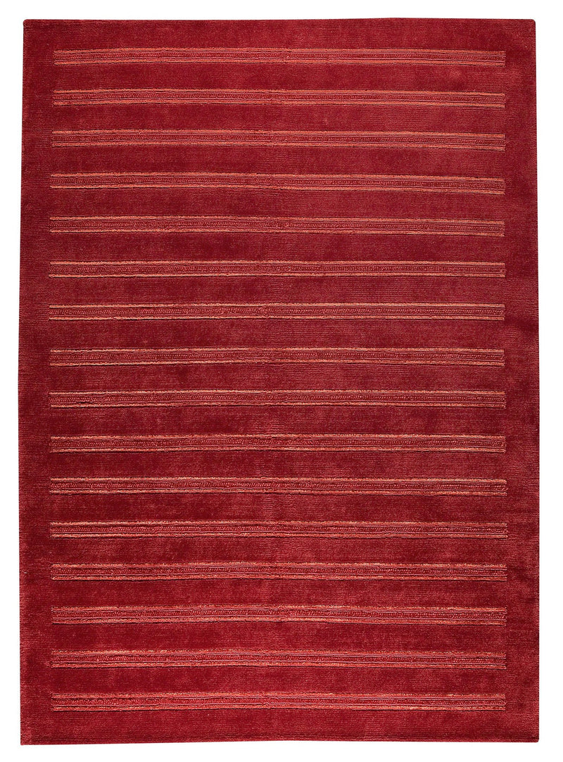 media image for Chicago Collection Wool and Viscose Area Rug in Red design by Mat the Basics 271