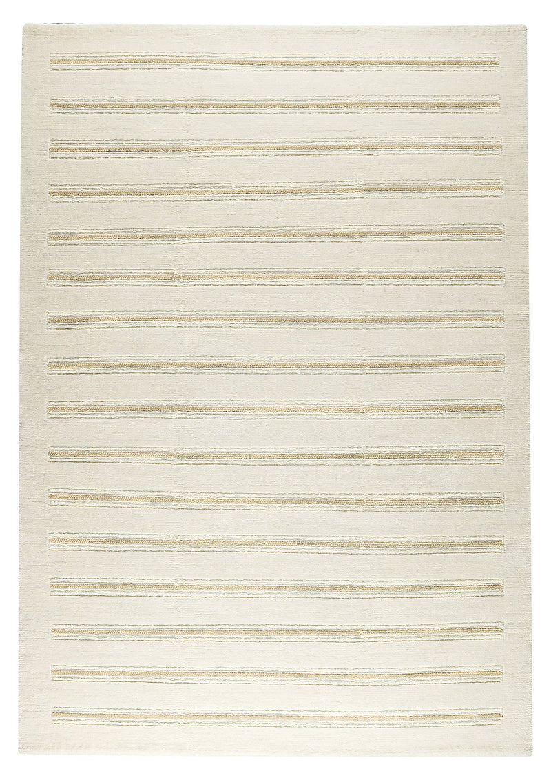 media image for Chicago Collection Wool and Viscose Area Rug in White design by Mat the Basics 297