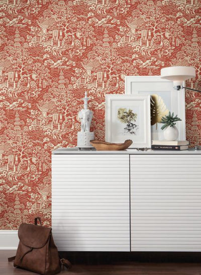 product image for Chinoiserie Wallpaper from the Tea Garden Collection by Ronald Redding for York Wallcoverings 85