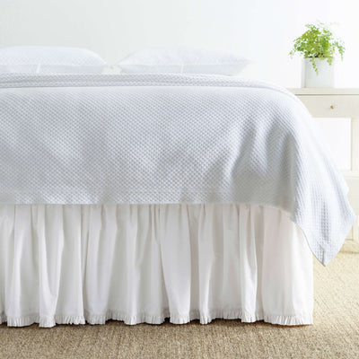 product image of classic ruffle white bed skirt by annie selke scbsf 1 597