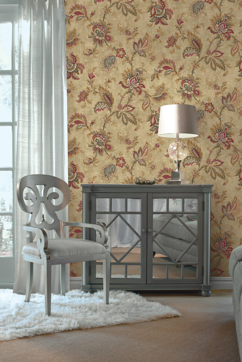 media image for Classical Jacobean Wallpaper from the Caspia Collection by Wallquest 248