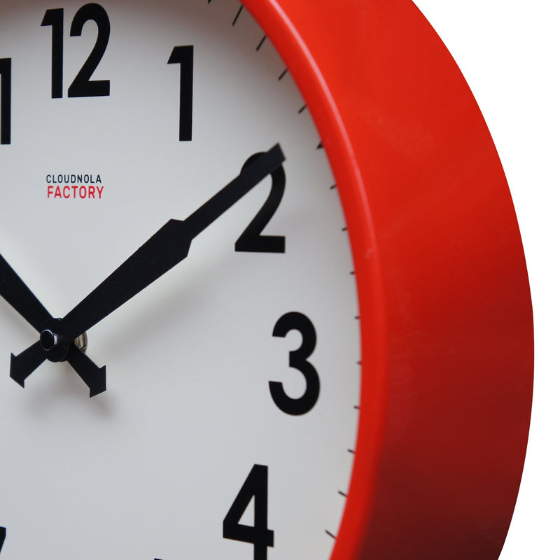 media image for Factory Red Numbers Clock 266