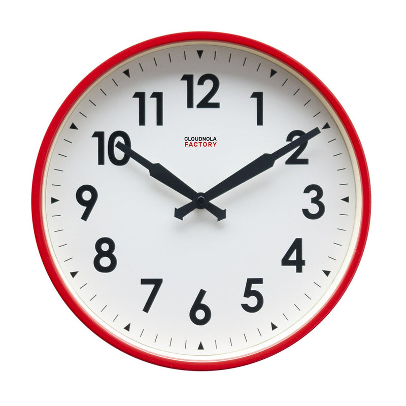 media image for Factory Red Numbers Clock 258