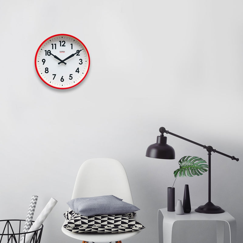 media image for Factory Red Numbers Clock 226