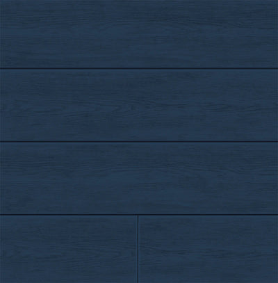 product image for Coastal Blue Shiplap Peel-and-Stick Wallpaper by NextWall 47