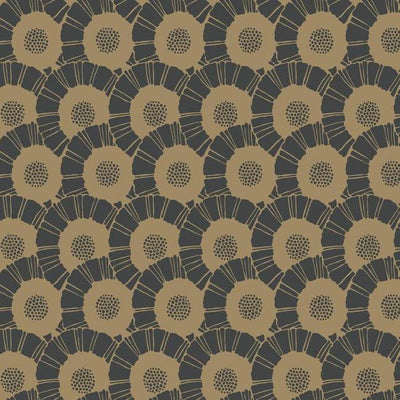 product image for Coco Bloom Wallpaper in Black and Gold from the Deco Collection by Antonina Vella for York Wallcoverings 8
