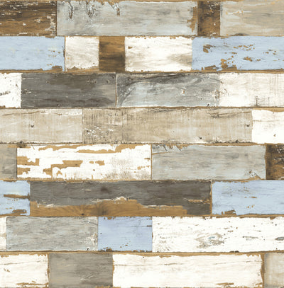 product image for Colorful Shiplap Peel-and-Stick Wallpaper by NextWall 87