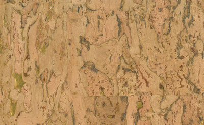 product image of Cork Wallpaper in Brown and Gold design by Seabrook Wallcoverings 554
