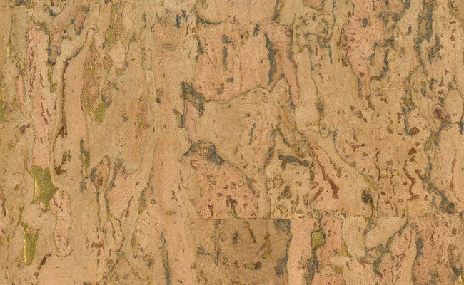 media image for Cork Wallpaper in Brown and Gold design by Seabrook Wallcoverings 254