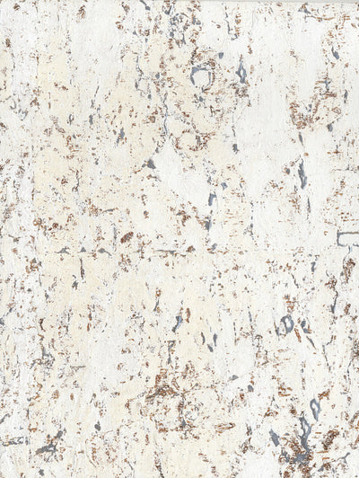 product image of Cork Wallpaper in White/Off Whites from Industrial Interiors II by Ronald Redding for York Wallcoverings 528