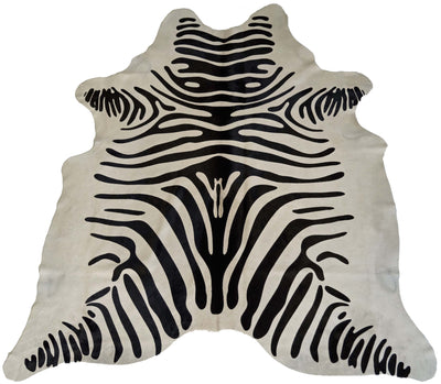 product image of Black and White Zebra Cowhide Rug design by BD Hides 532