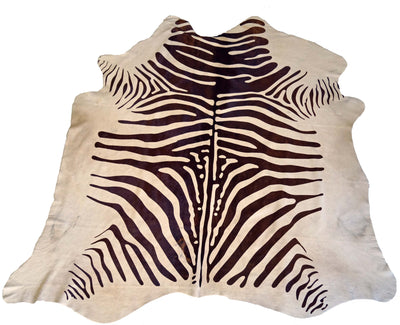 product image of Brown and White Zebra Cowhide Rug design by BD Hides 588