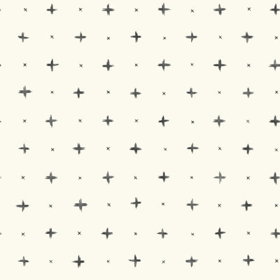 product image for Cross Stitch Wallpaper in Black and Ivory from the Magnolia Home Collection by Joanna Gaines 1