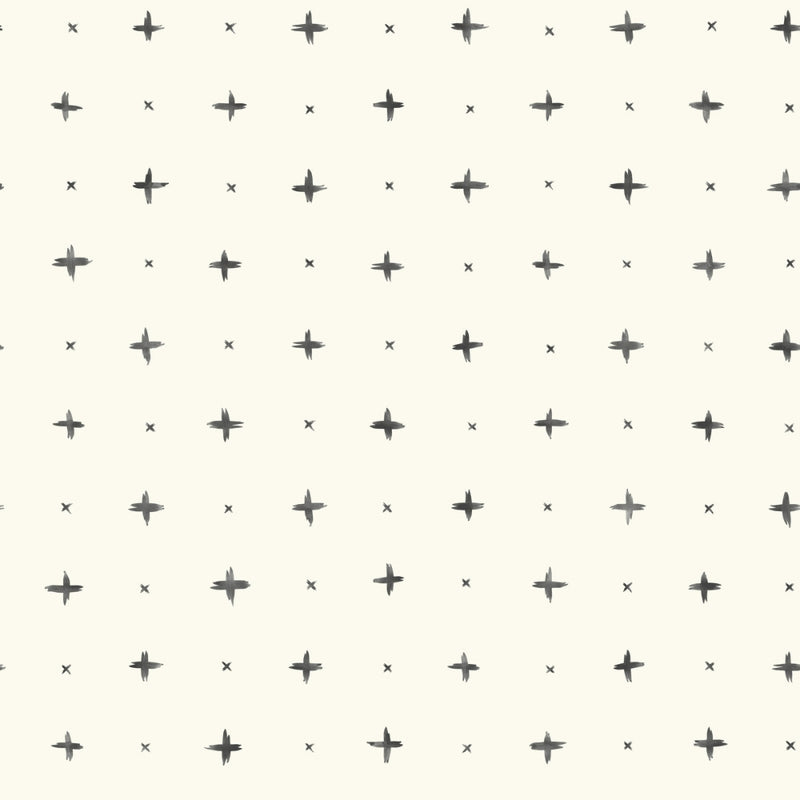 media image for Cross Stitch Wallpaper in Black and Ivory from the Magnolia Home Collection by Joanna Gaines 275