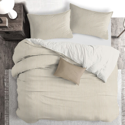 product image for Cruz Ticking Stripes Taupe/Ivory Bedding 3 88