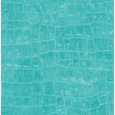 product image for Curacao Animal Pattern Wallpaper in Aqua from the Tortuga Collection by Seabrook Wallcoverings 7