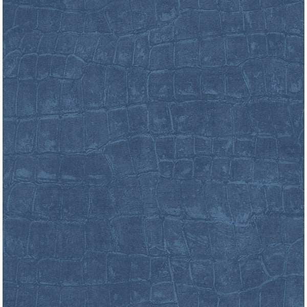media image for Curacao Animal Pattern Wallpaper in Deep Blue from the Tortuga Collection by Seabrook Wallcoverings 274