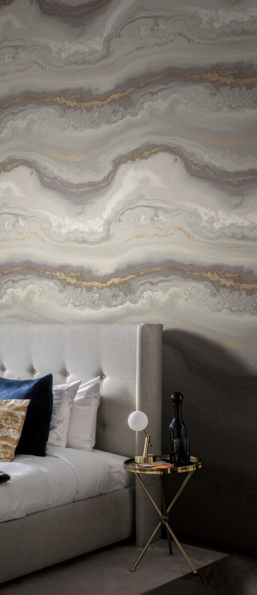 media image for Moontide Wallpaper in Pyrite from the Artisan Digest Collection by York Wallcoverings 298