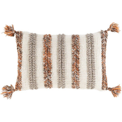 product image for Dacia DCA-002 Hand Woven Lumbar Pillow in Cream & Burnt Orange by Surya 85