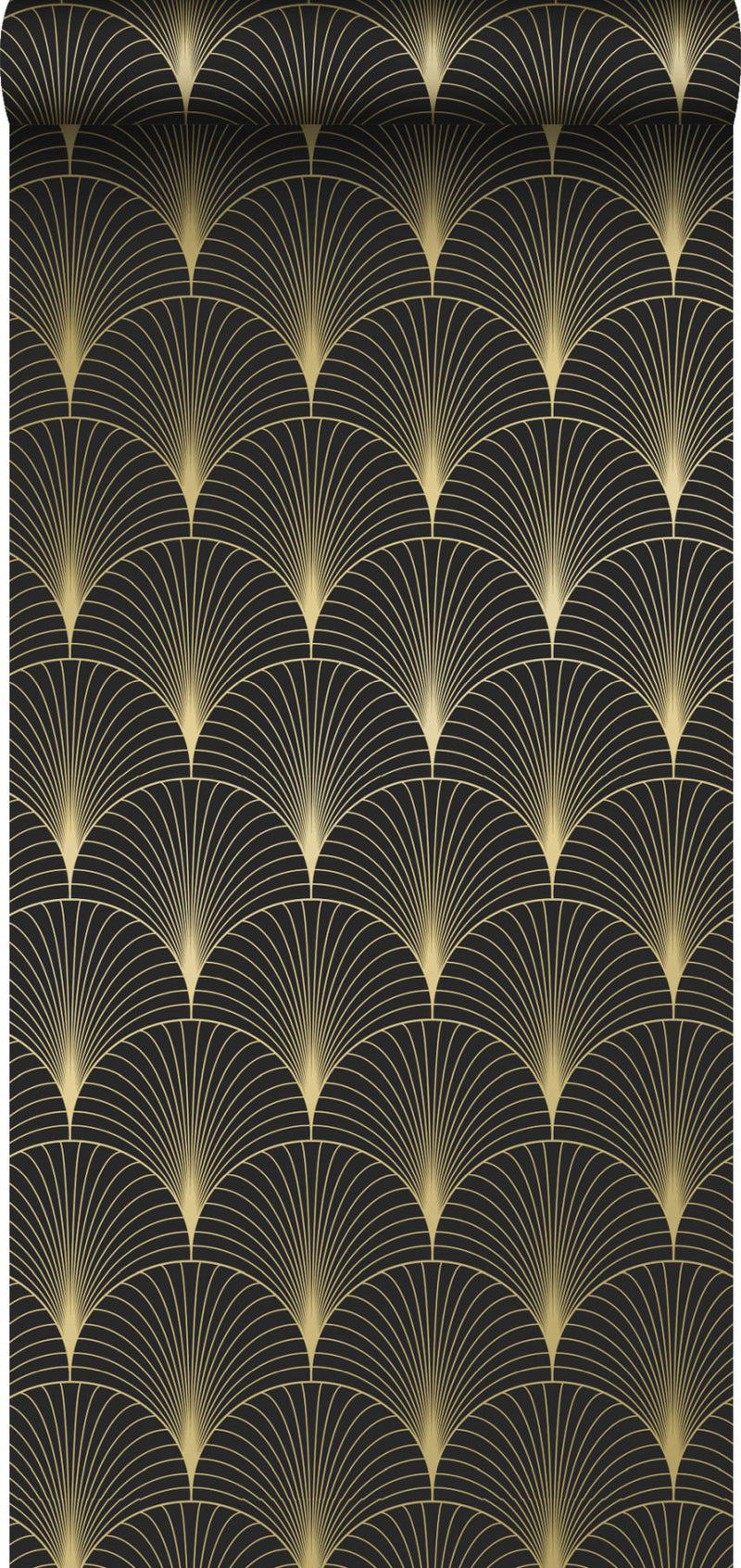 media image for Lempicka Black Art Deco Motif Wallpaper from Design Department by Brewster 218