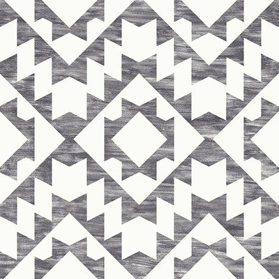 product image for Fantine Black Geometric Wallpaper from Design Department by Brewster 47