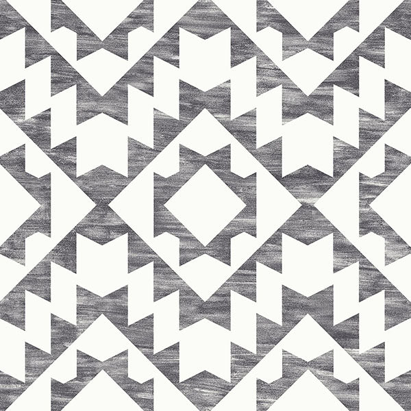 media image for Fantine Black Geometric Wallpaper from Design Department by Brewster 276