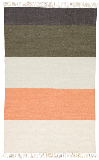 product image for swane indoor outdoor stripe coral green area rug by jaipur living 1 42