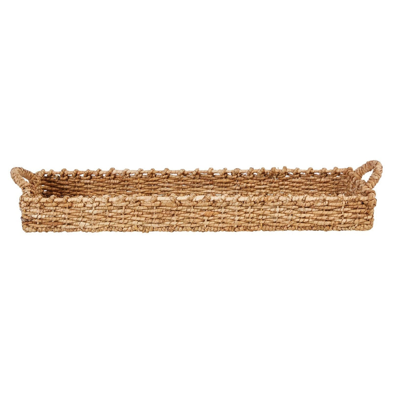 media image for decorative hand woven seagrass tray with handles by bd edition df3162 1 273