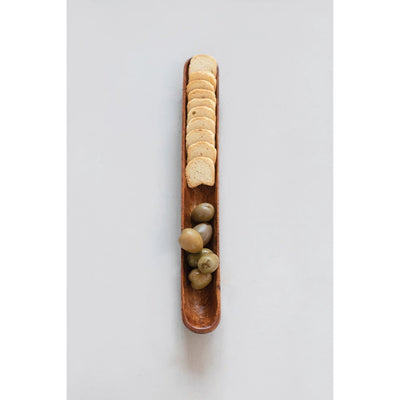 product image for acacia wood olive boat by bd edition df5307 5 2