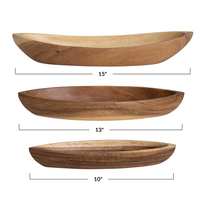 product image for Boat Shaped Bowls - Set of 3 16