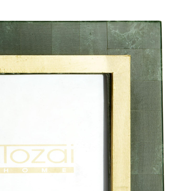 media image for aventurine green and gold photo frames set of 2 3 252