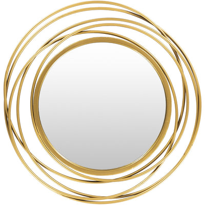 product image of Dixie DII-003 Round Mirror in Gold by Surya 545