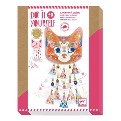 product image of kitty diy wind chime craft kit by djeco dj07955 1 520
