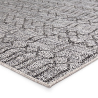 product image for Calcutta Indoor/Outdoor Geometric Gray Area Rug design by Nikki Chu for Jaipur Living 1