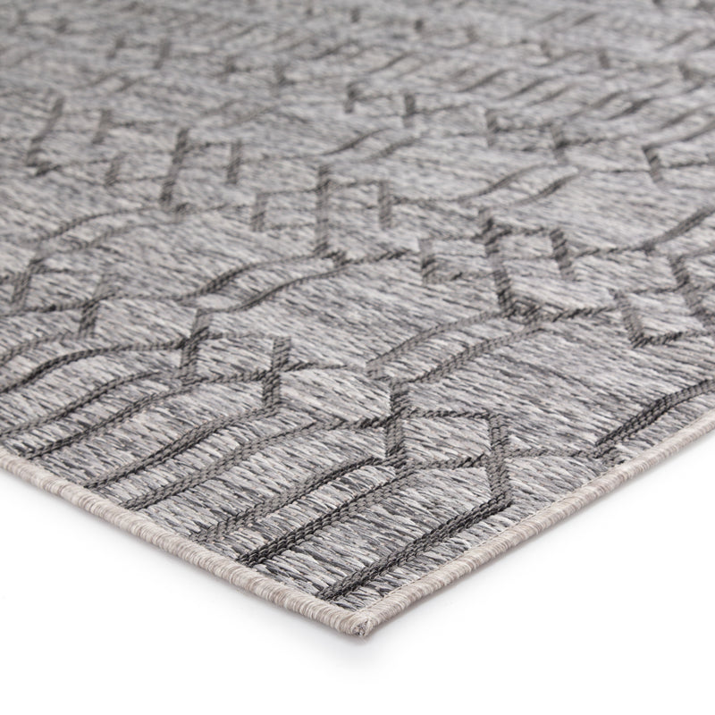 media image for Calcutta Indoor/Outdoor Geometric Gray Area Rug design by Nikki Chu for Jaipur Living 269