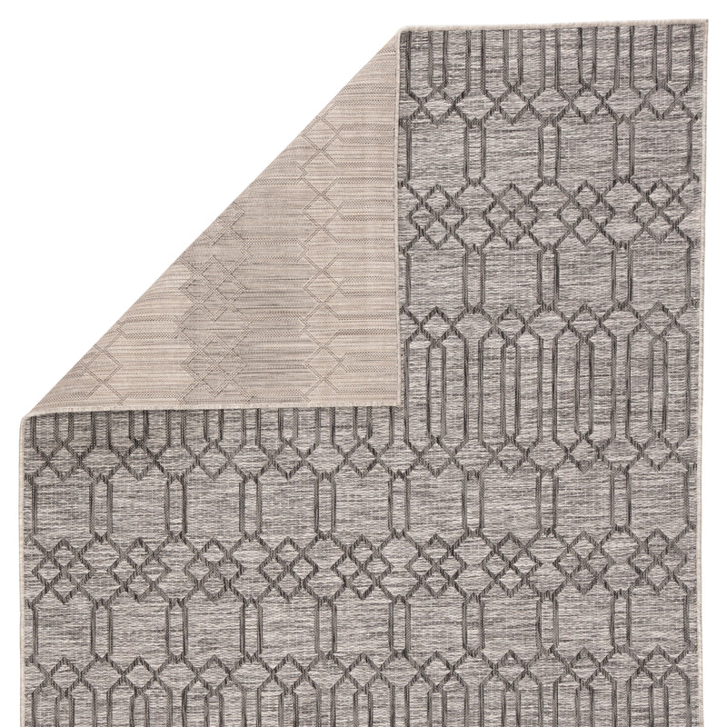 media image for Calcutta Indoor/Outdoor Geometric Gray Area Rug design by Nikki Chu for Jaipur Living 25