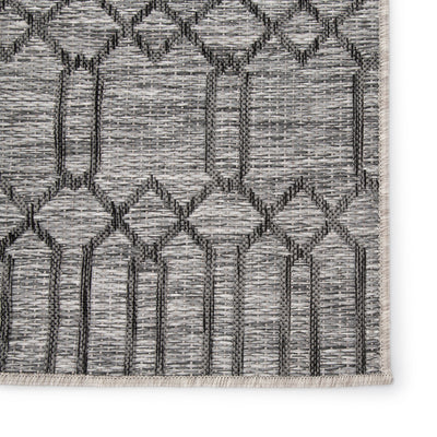 product image for Calcutta Indoor/Outdoor Geometric Gray Area Rug design by Nikki Chu for Jaipur Living 80