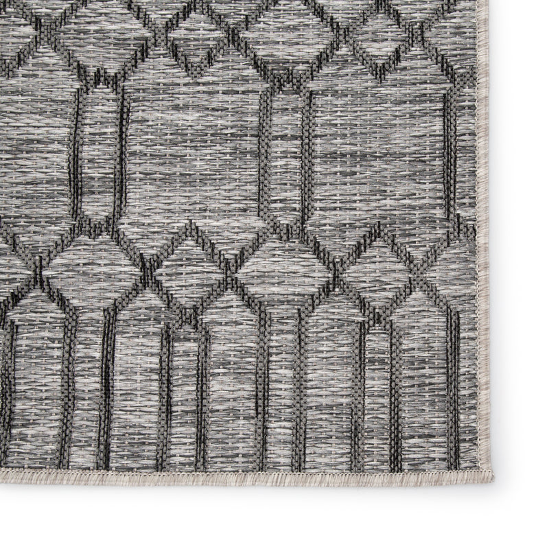 media image for Calcutta Indoor/Outdoor Geometric Gray Area Rug design by Nikki Chu for Jaipur Living 241