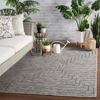 product image for Xantho Indoor/ Outdoor Geometric Gray Area Rug 62