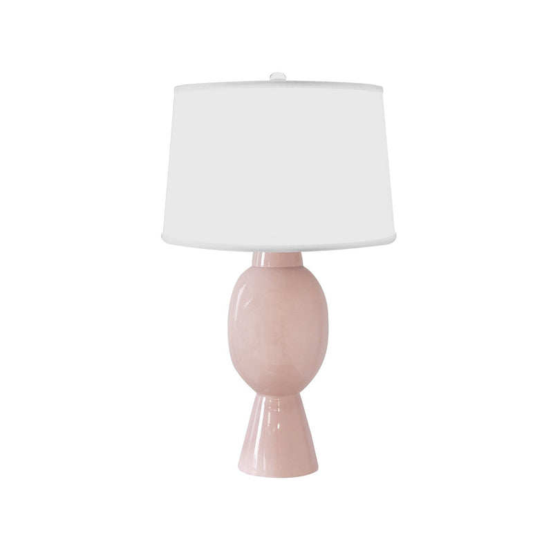 media image for Tall Bulb Shape Table Lamp With Shade By Bd Studio Ii Dover Blush 1 255