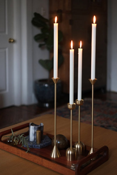 product image for dome spindle candle holder in various sizes by fs objects 6 16