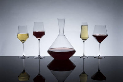 product image for angled crystal burgundy glasses 6 67